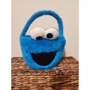 Cookie Monster Sesame Street  Plush Easter‎ Basket Halloween Dress Up Purse Bag